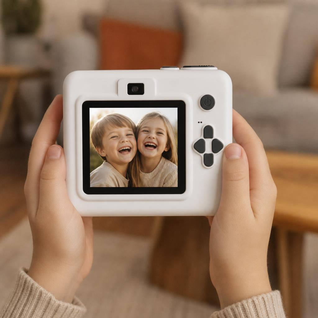 Pantalla de 2,8″ y cámara para selfies